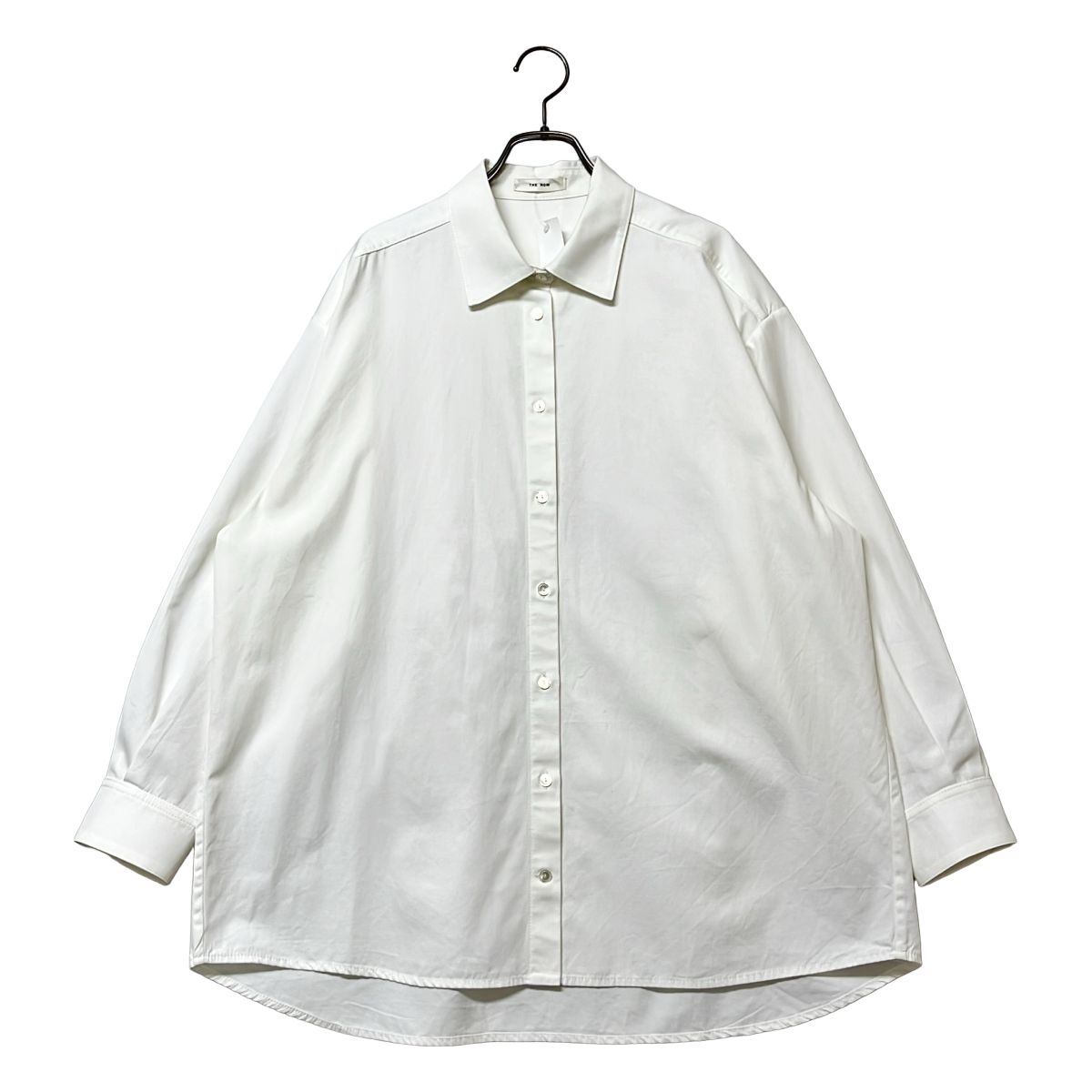【美品】 THE ROW / ザロウ | Luka Shirt コットン カシミヤ ルカ オーバーサイズシャツ | 2 | ホワイト | レディース