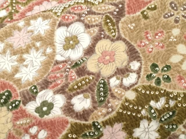 平和屋着物■小紋　辻が花　ロング丈　洗える着物　CABF9763ev 7,285円