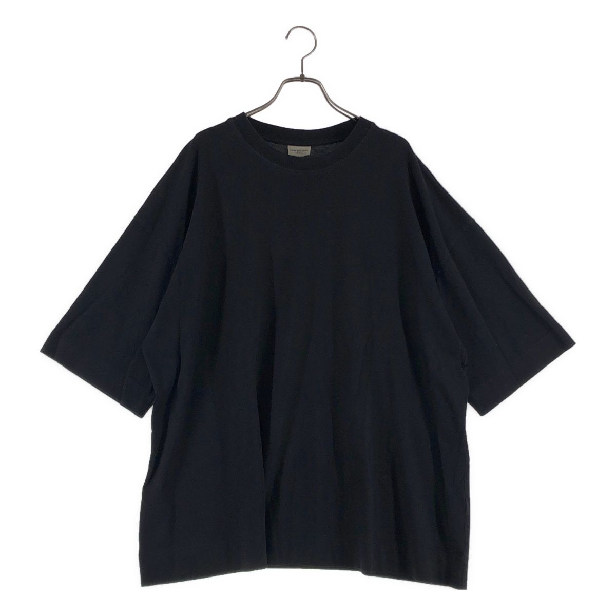 DRIES VAN NOTEN / ドリスヴァンノッテン | コットン オーバーシルエット Tシャツ カットソー | M | ブラック | メンズ