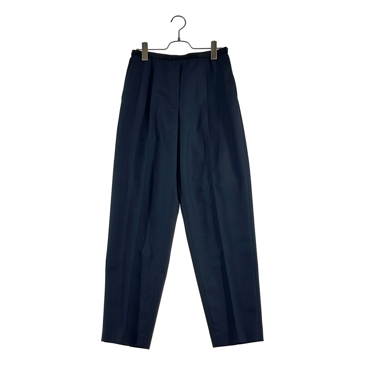 【美品】 ebure / エブール | 2026SS | スラブラチネ テーパードパンツ | 40 | ネイビー | レディース