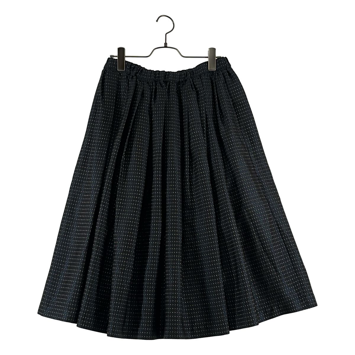COMME des GARCONS / コムデギャルソン | 2019SS | アセテート ジャガード ドローストリング ボリュームスカート | S | ブルー/オリーブ | レディース