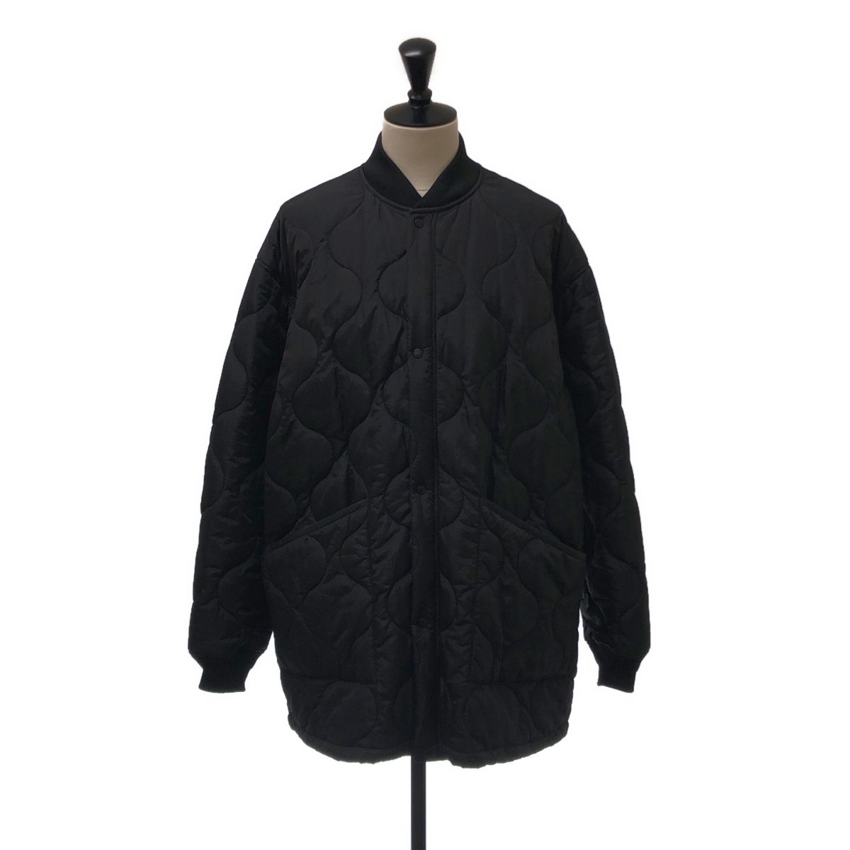 【美品】 HYKE / ハイク | 2025AW | QUILTED LINER TYPE CWU-9/P JACKET / オーバーシルエット キルティング ミリタリー ジャケット | 5 | ブラック | メンズ