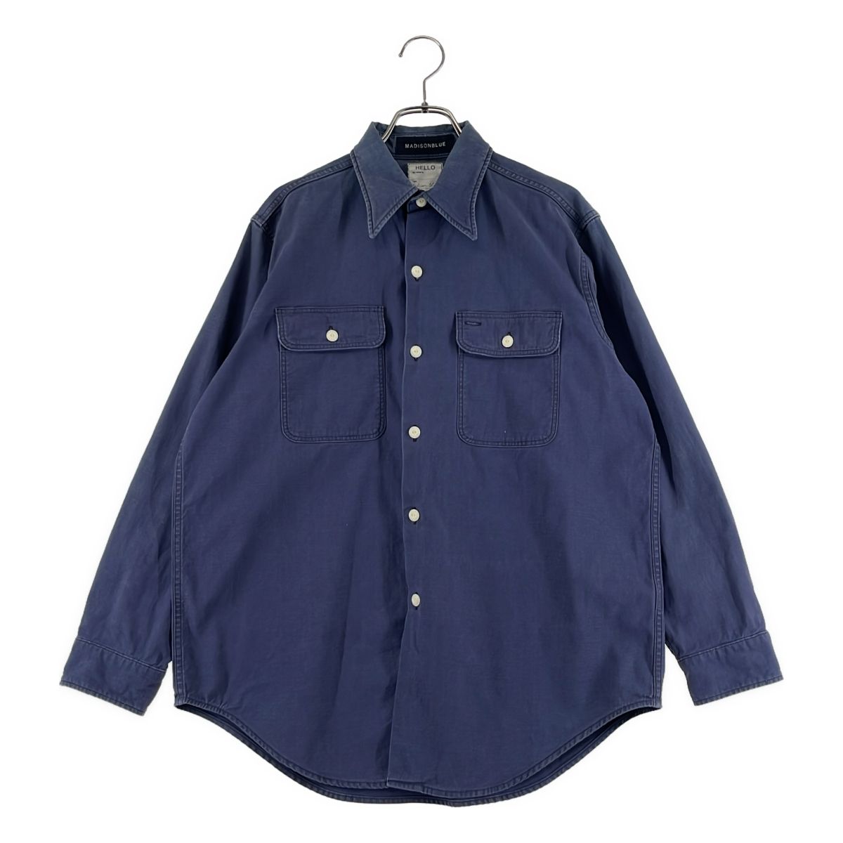 MADISON BLUE / マディソンブルー | HAMPTON BACK SATIN SHIRT / ハンプトンバックサテン シャツ | 01 | ブルー | レディース