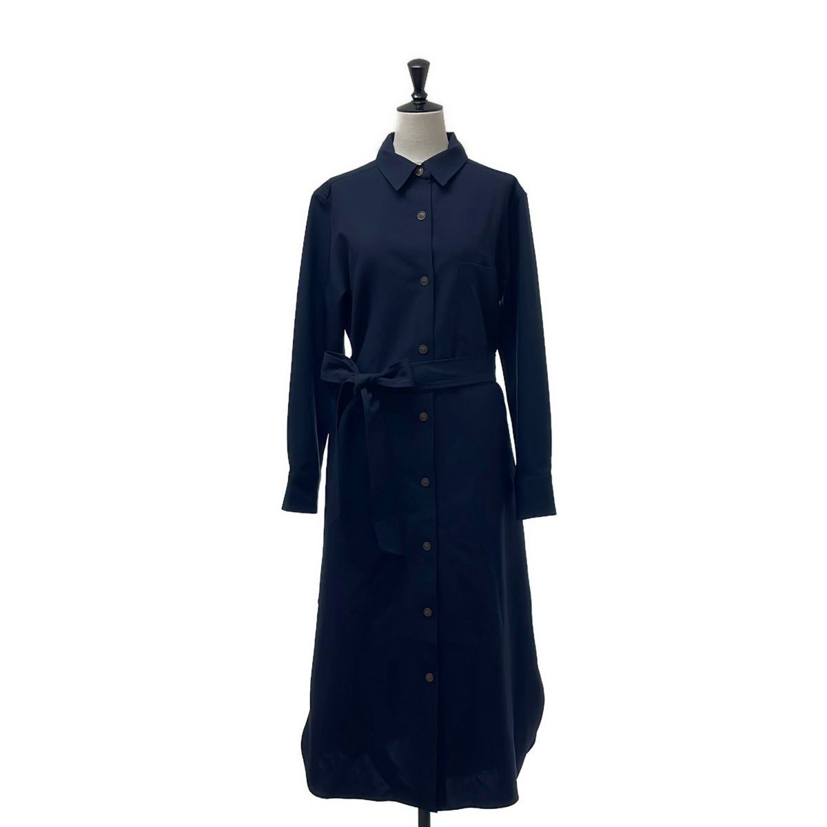 【美品】 SOEJU / ソージュ | Soft Ox Series / ソフトオックスシャツワンピース | M | ダークネイビー | レディース