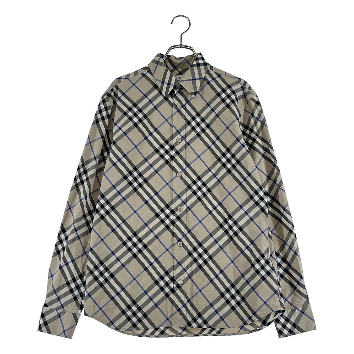 Burberry / バーバリー | 2025SS | コットン バイアスチェックシャツ | S | ベージュ | メンズ