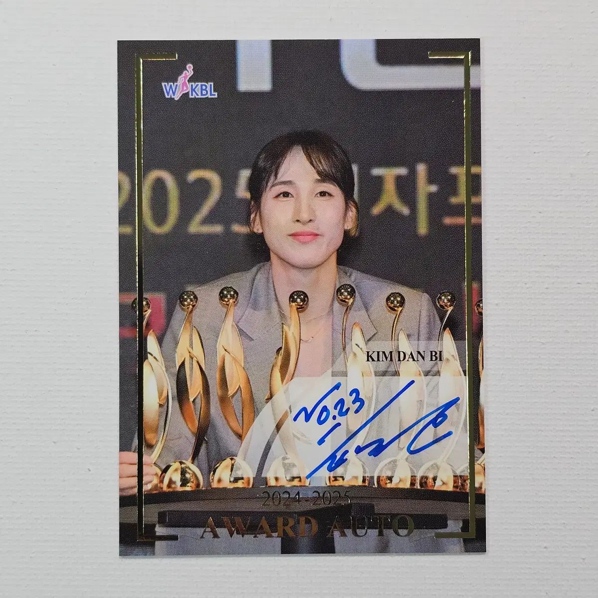 2025 - 26 WKBL エレベーション ウリ銀行 キム・ダンビ AWARD オート / 10