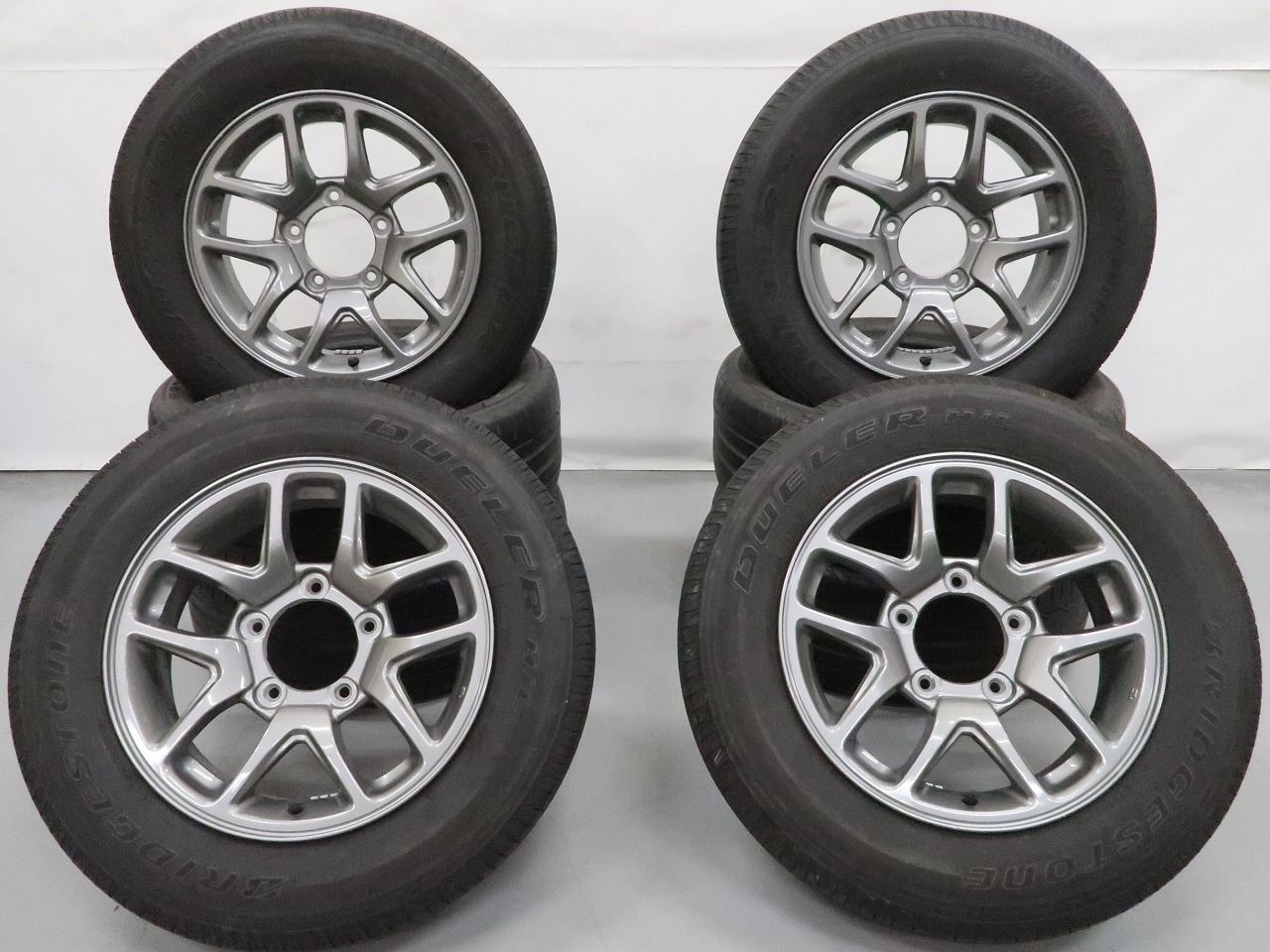 4本 スズキ ジムニー JB64W 純正 16インチ 5.5J +22 5H PCD139.7 ラジアル BRIDGESTONE DUELER H/L 2024年 175/80R16 JB23W AZオフロード