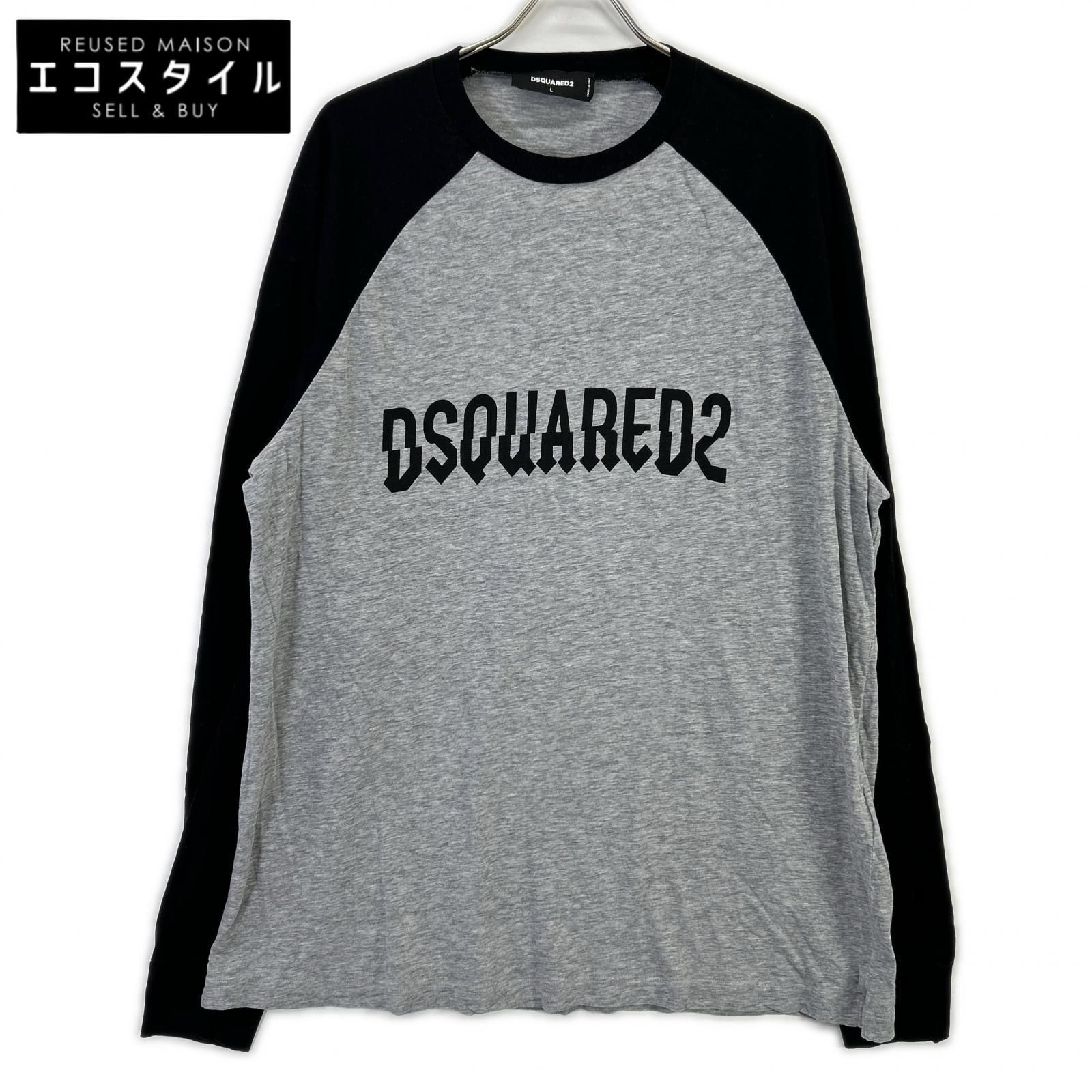 DSQUARED2　ディースクエアード　23年製 S74GD1107 ラグランロングスリーブTシャツ　L