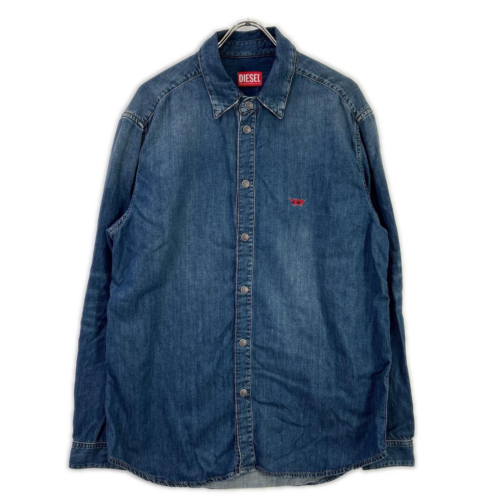DIESEL ディーゼル A03534 D-SIMPLY デニムシャツ M 定番，格安