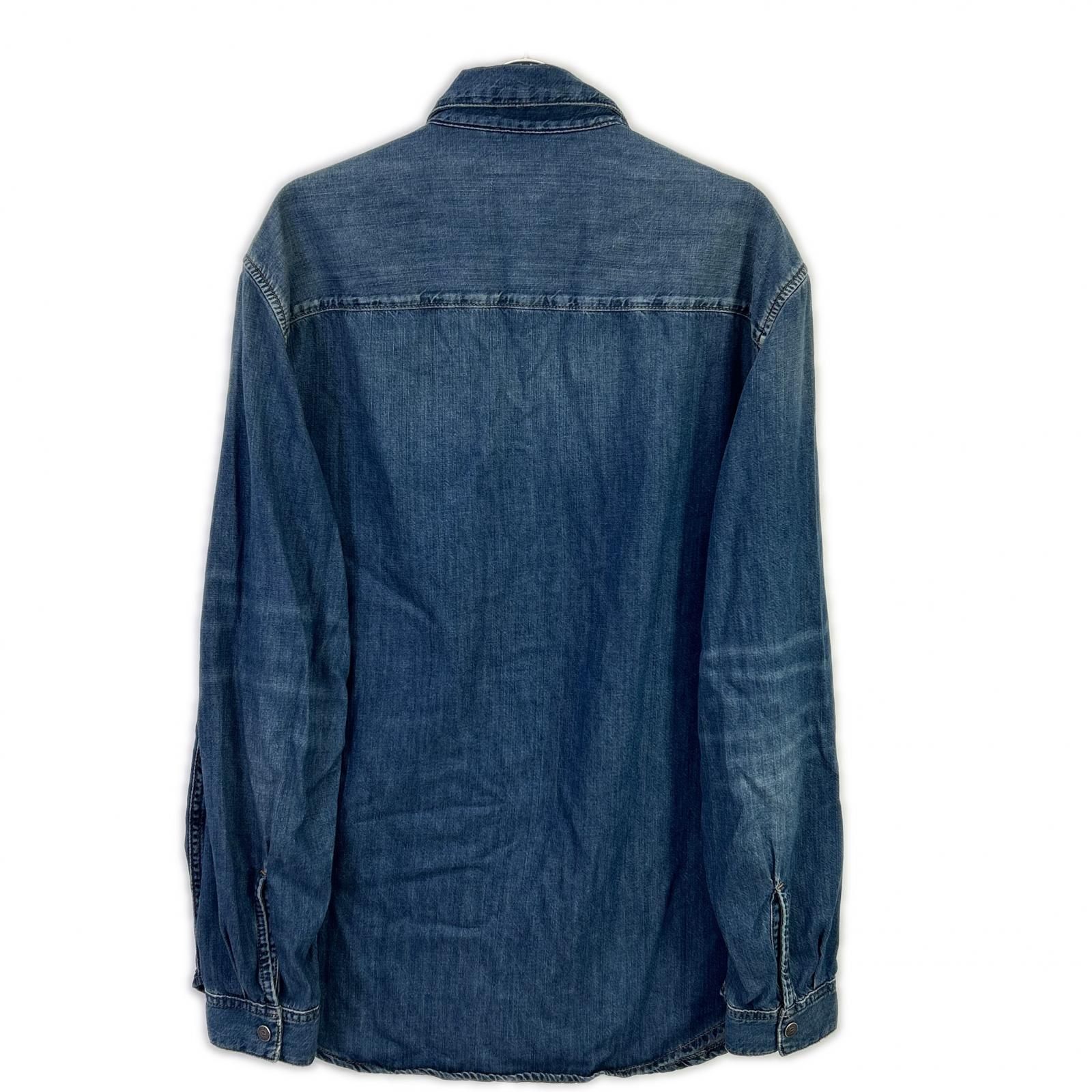 DIESEL ディーゼル A03534 D-SIMPLY デニムシャツ M 定番，格安