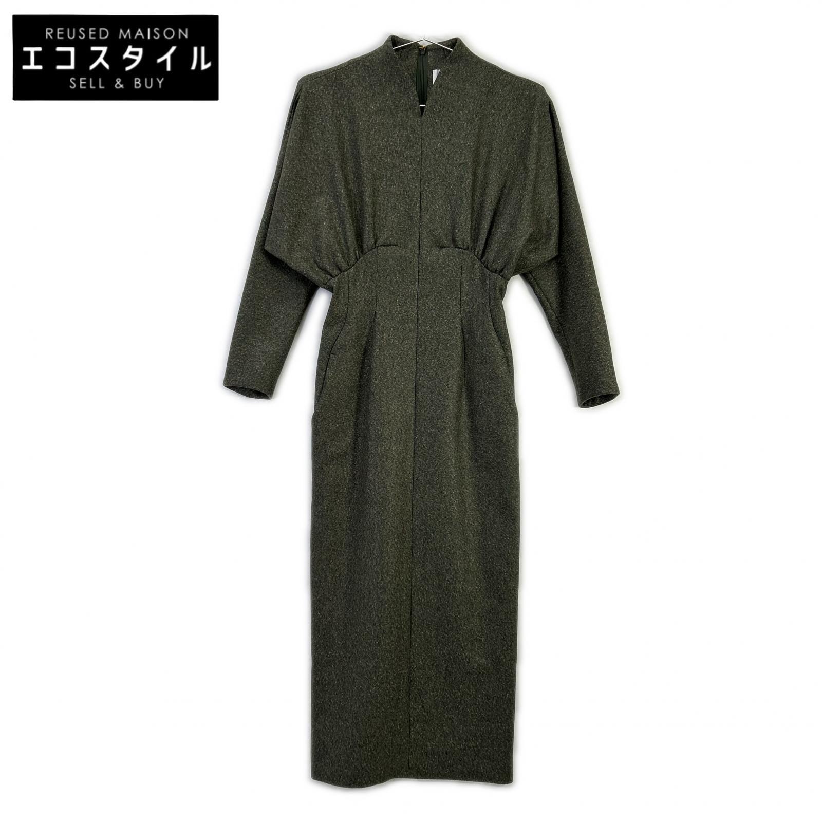 Mame Kurogouchi　マメクロゴウチ　NM22FW-DR052 Melange Flannel Dress　1
