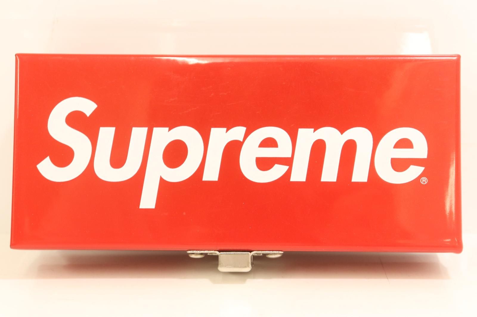【中古】 Supreme メンズ小物 -- Metal Storage Box Supreme -- 赤 レッド