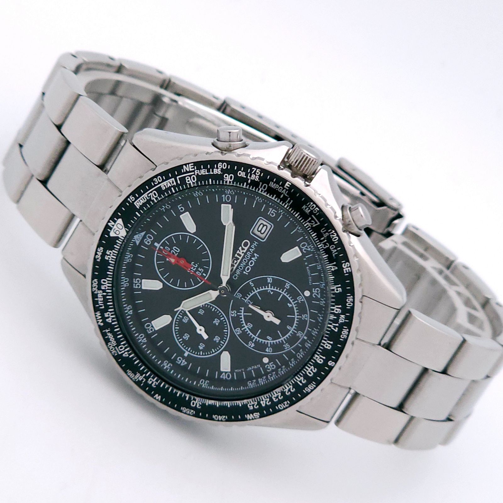 SEIKO セイコー パイロット クロノグラフ 7T92-0CF0 QZ 動作品 - メルカリ