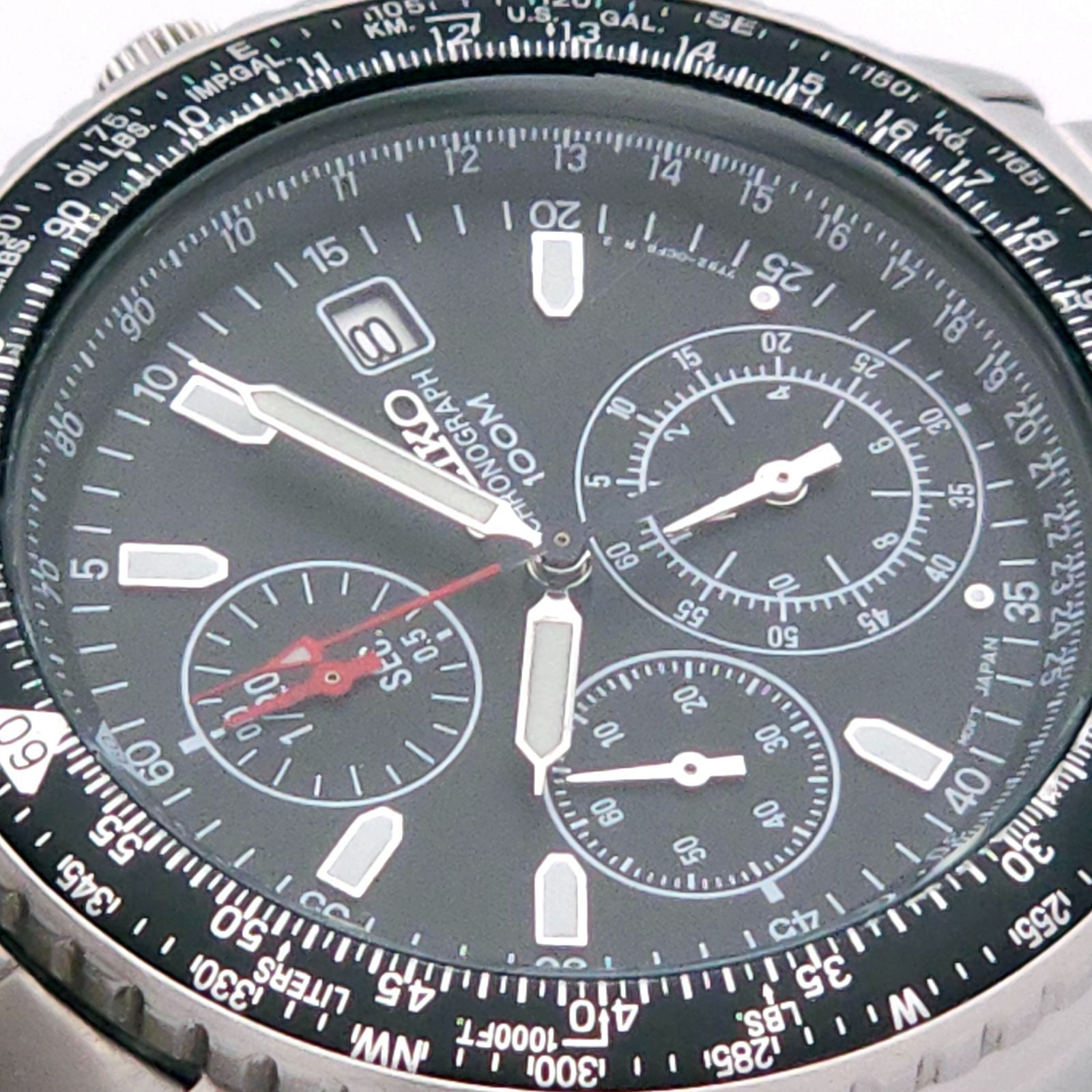 SEIKO セイコー パイロット クロノグラフ 7T92-0CF0 QZ 動作品 - メルカリ
