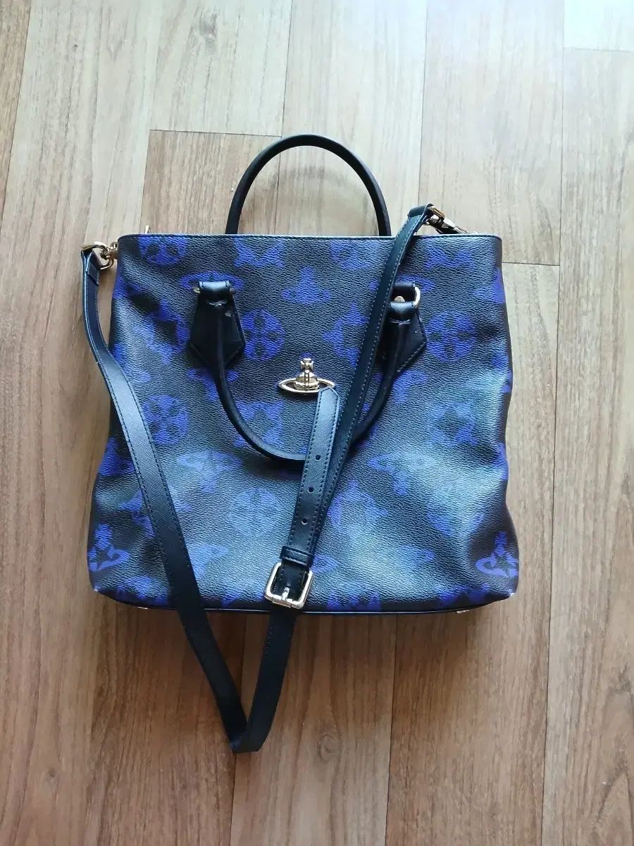 Vivienne Westwood ヴィヴィアン・ウエストウッド ブラック/ブルー トートバッグ ショルダーバッグ