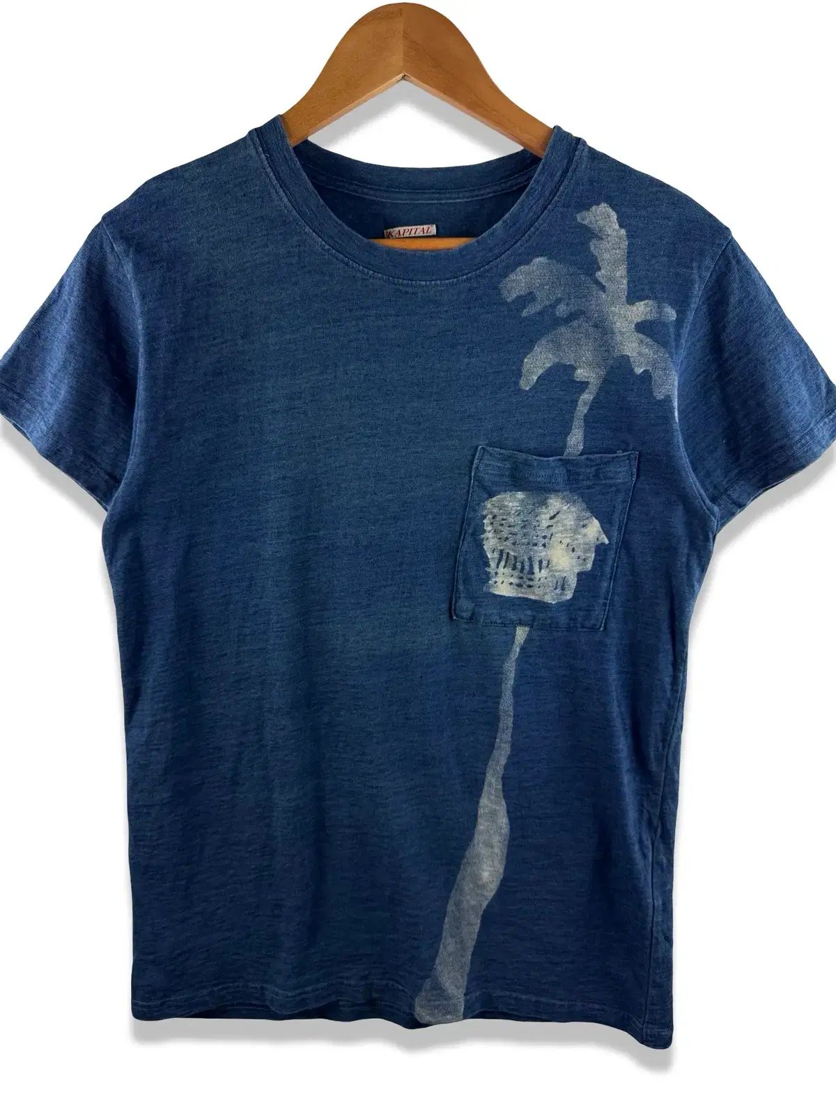 Kapital Indigo 出品ツリー Pocket T-shirt3374