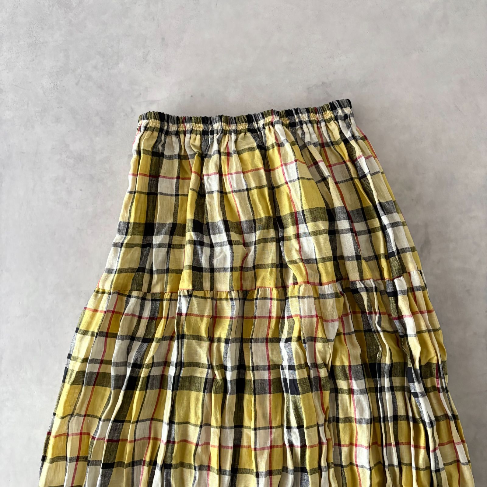美品 / Rockmount ロックマウント / リネン チェック ティアード