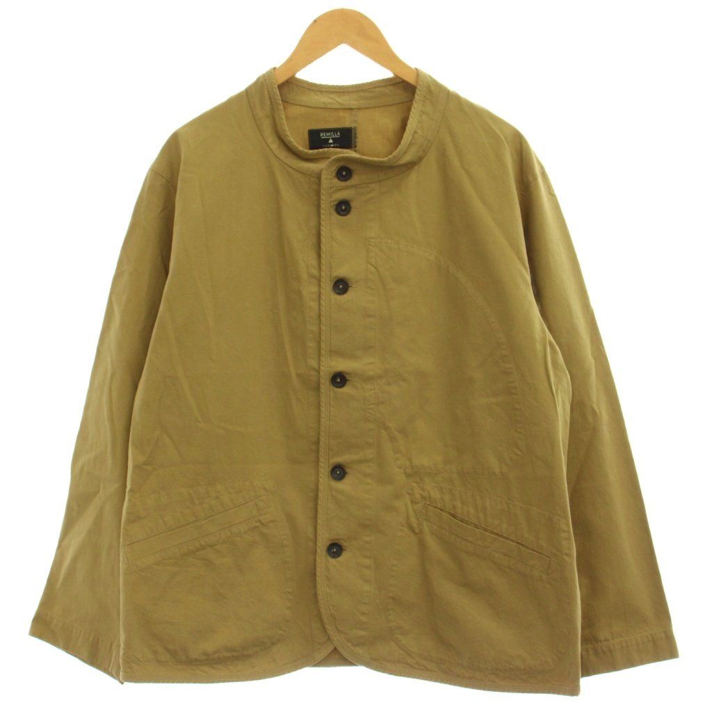レミーラ REMILLA ノーカラー シャツ L ベージュ 長袖 /GP