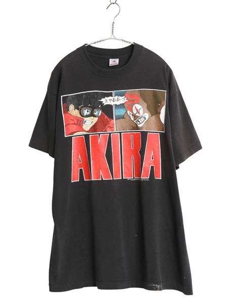 90s 当時物 ★ AKIRA プリント Tシャツ メンズ XL / USA製 FASHION VICTIM オフィシャル アニメ ムービー 金田 ジョーカー キャラクター 黒