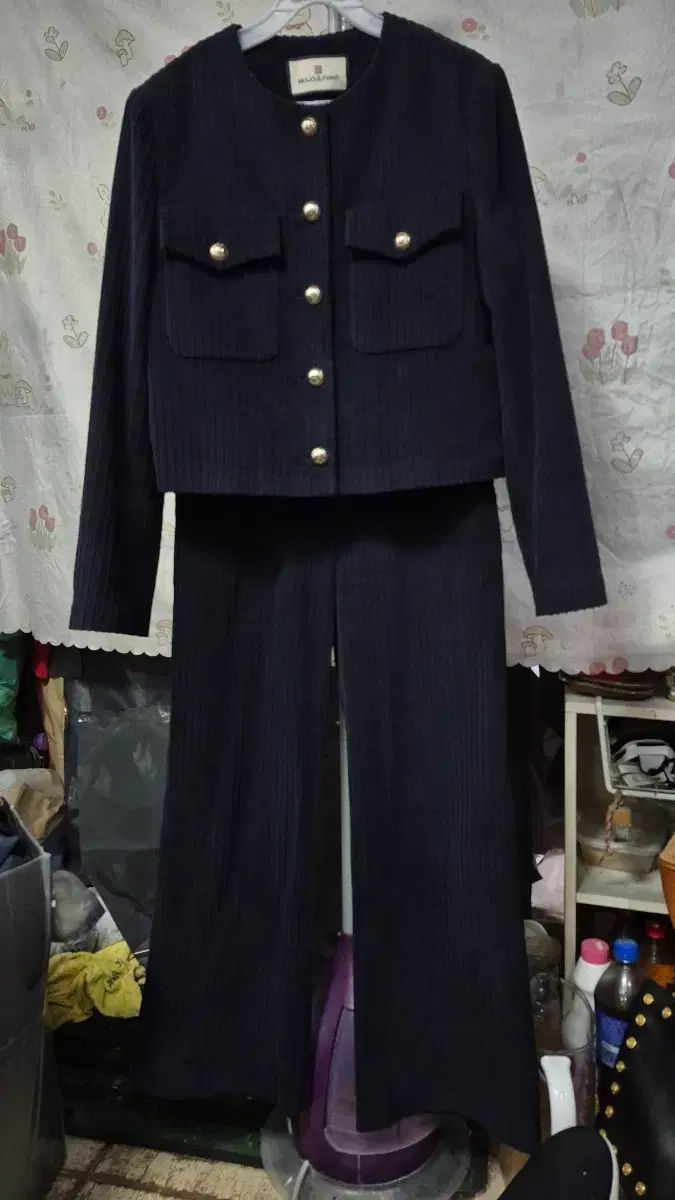 MOJO.S.PHINE モジョエスピン 2023年 スーツ セットアップ (ショートジャケット + ワイド ズボン)