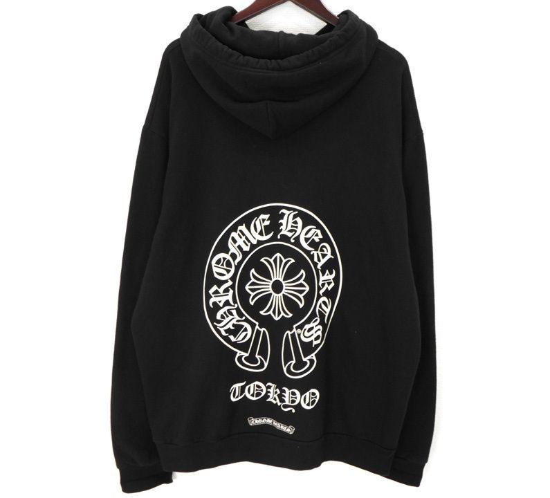 クロムハーツ CHROME HEARTS 【 SWTSHRT PLVR LTD 】 東京限定 ホースシュー プリント プルオーバー フーディ パーカー 49911
