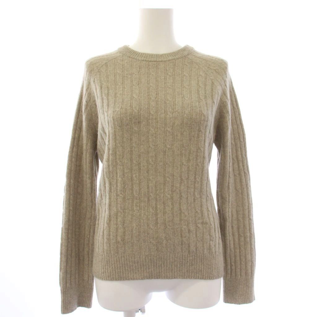 マーガレットハウエル MARGARET HOWELL ニット セーター 長袖 カシミヤ クルーネック 2 ベージュ 578-5263016 /TK