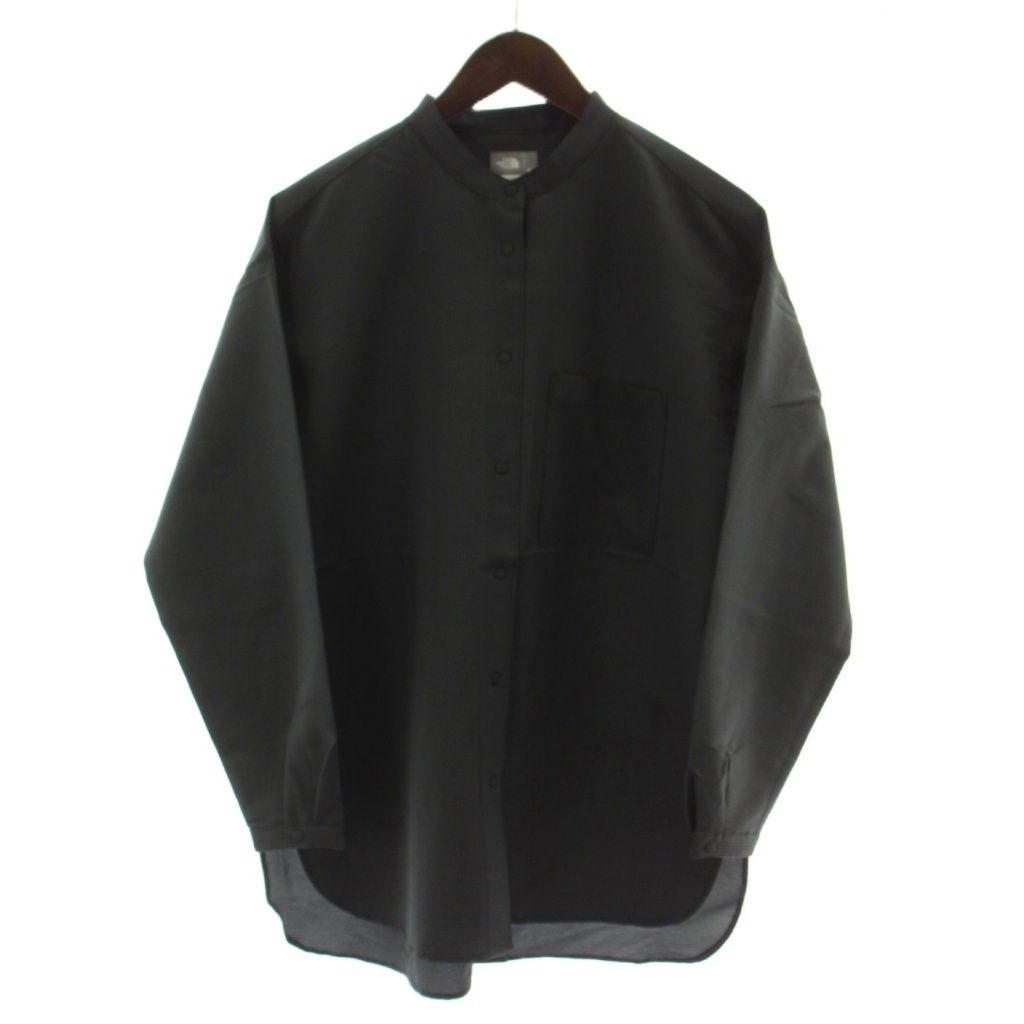 ザノースフェイス THE NORTH FACE Seersucker Overshirt シャツ カットソー M アスファルトグレー 長袖 NRW12361 /GG