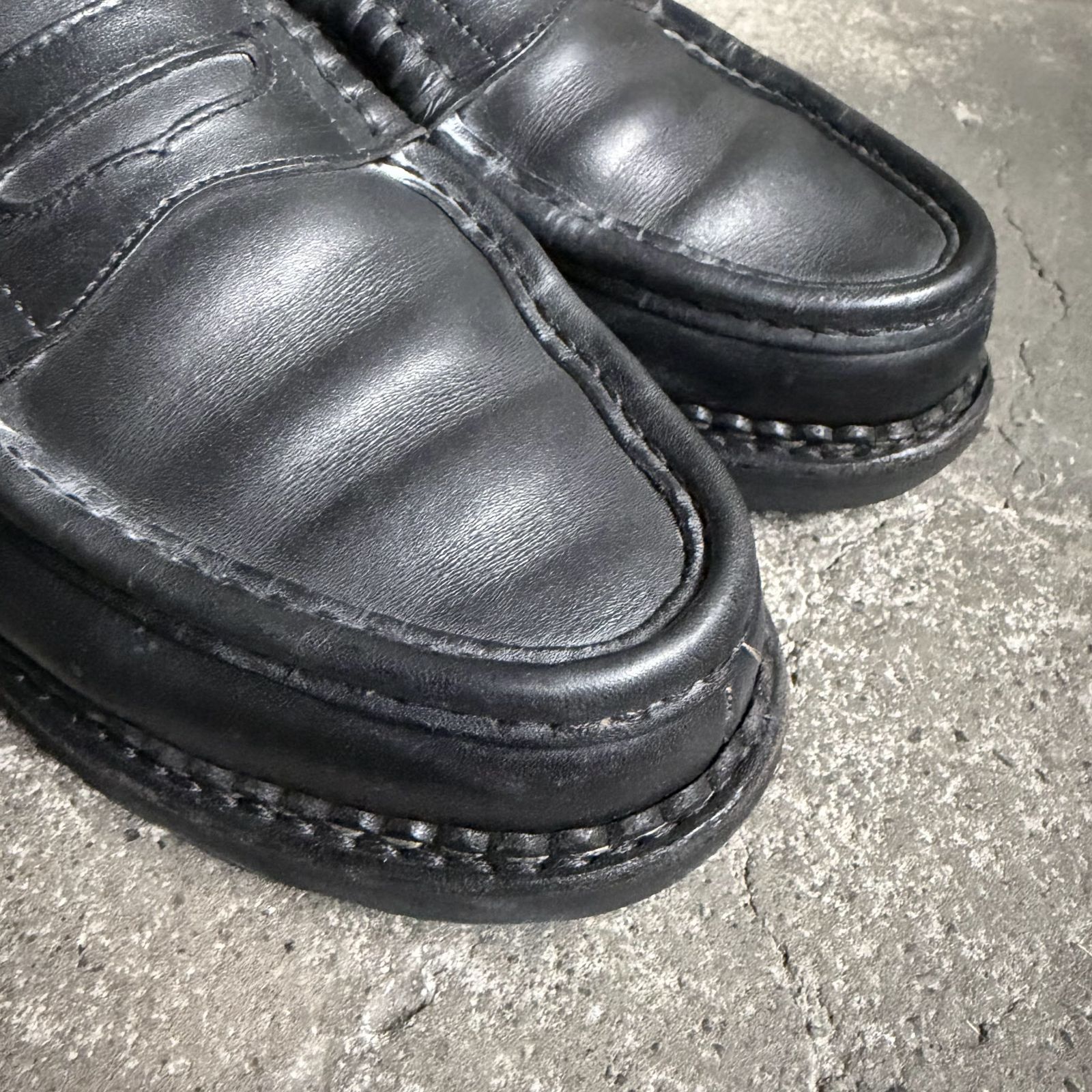 Paraboot REIMS ローファー MARCHEⅡソール ブラック UK7 パラブーツ 