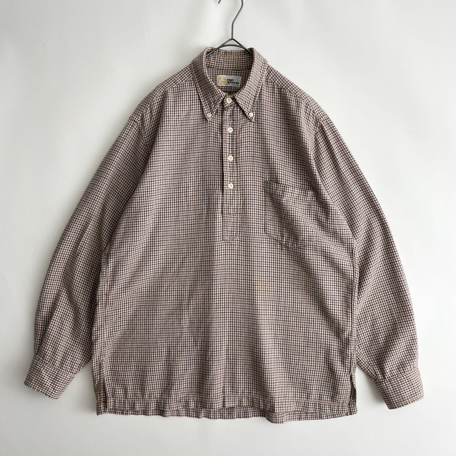 70s/金タグ/乳首タグ】reyn spooner (hb) VINTAGE PULLOVER BD SHIRT 