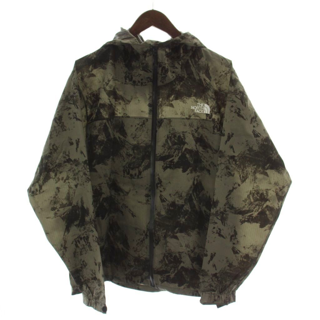 ザノースフェイス THE NORTH FACE Novelty VENTURE JACKET ナイロンジャケット パーカー L グレー 長袖 総柄 NP61515 /GG