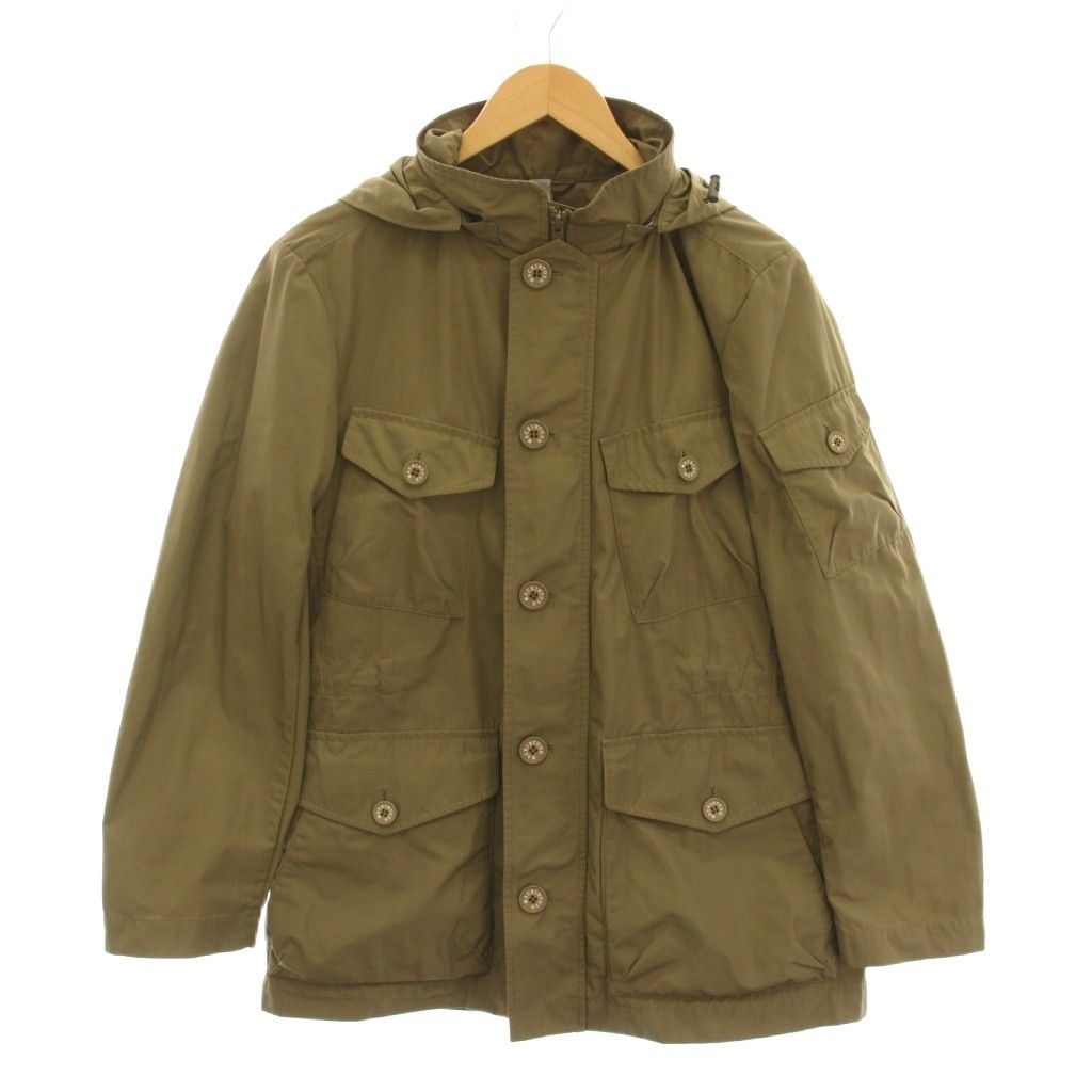 マッキントッシュ ロンドン MACKINTOSH LONDON ジャケット ブルゾン ジップアップ 中綿ライナー付き アウター 38 カーキ 長袖 フード付き G1F17-872-44 /YM