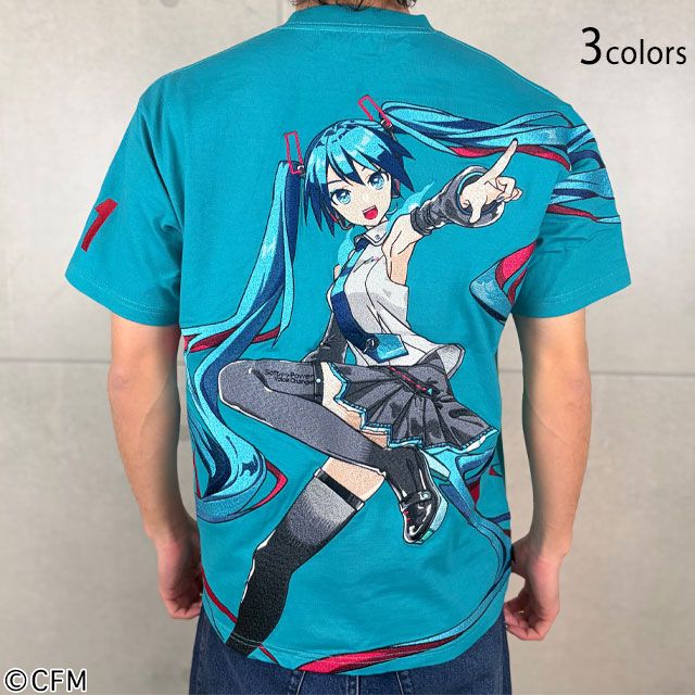 絡繰魂×初音ミク 爆音半袖Tシャツ◆絡繰魂