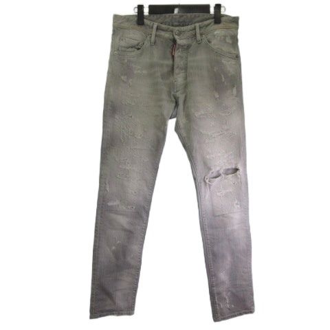 ディースクエアード DSQUARED2 S74LB1034 S30260 デニムパンツ ジーンズ ダメージ スリムフィット グレー 46