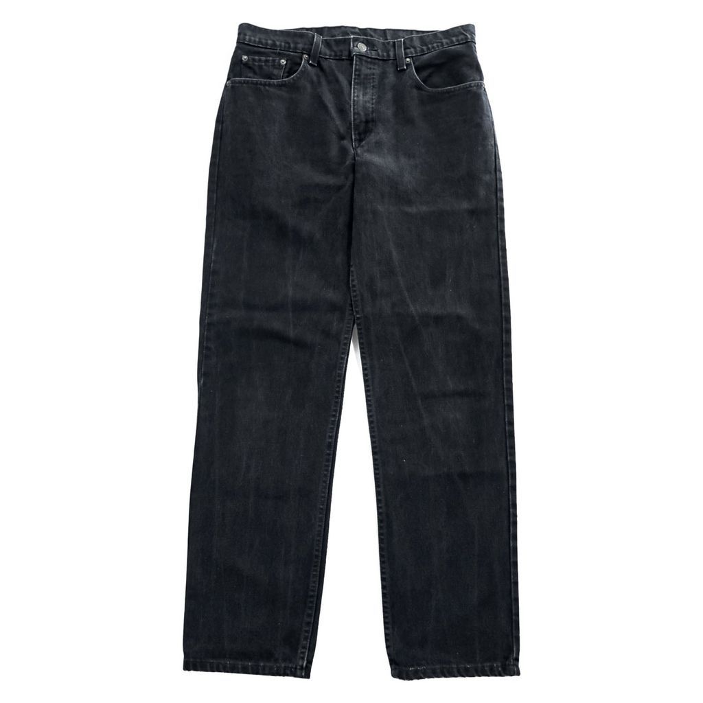 Levi's 90年代 ヴィンテージ 504 ルーズストレート ブラックデニムパンツ ジーンズ L ボタン裏341 ジッパーフライ 504 0260 オーストリア製