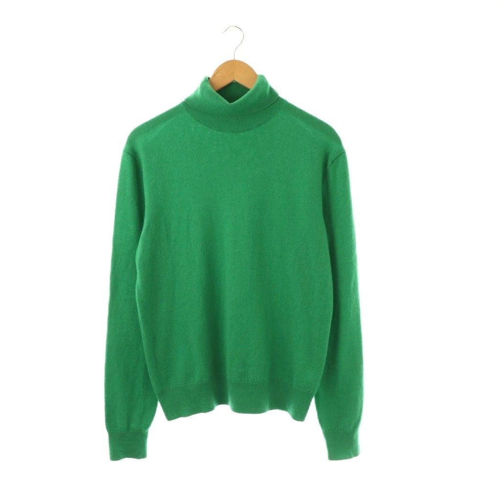 ザロウ THE ROW roll neck cashmere jumper カシミヤ タートルニット セーター 長袖 XS グリーン /HK ■OS