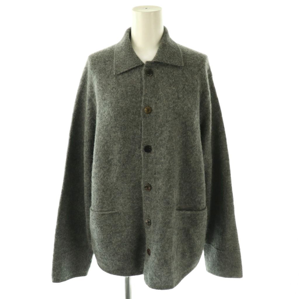 ギャルリーヴィー GALERIE VIE トゥモローランド 25AW ベビーアルパカボイルド シャツカーディガン ニット 長袖 F グレー /HK ■OS ■SH