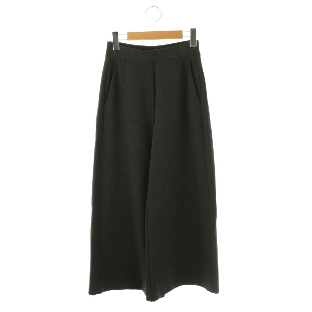 セオリー Theory 25AW DOUBLE KN LT N TAILOR A LINE PO パンツ ワイド XS ダークグレー /HK ■OS ■SH
