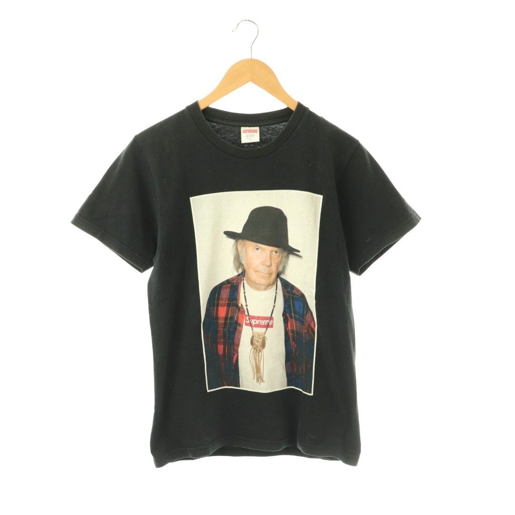 シュプリーム SUPREME Neil Young Tee Tシャツ プリント 半袖 S 黒 ブラック /HS ■OS