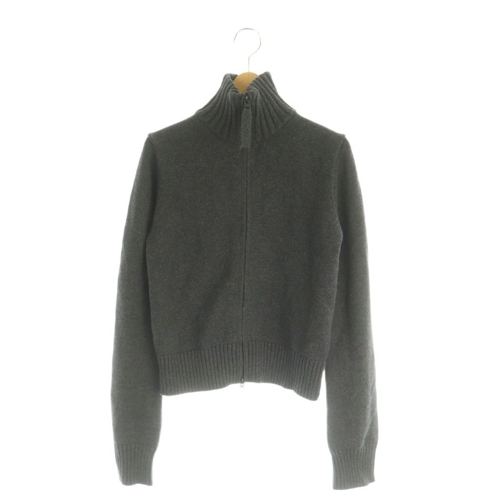 トゥデイフル TODAYFUL 25AW Compact Zip Knit ニット ジップアップ ハイネック F グレー /DF ■OS