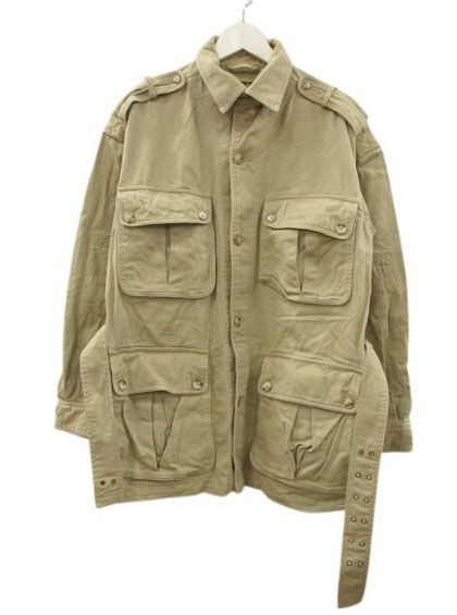 ウイルス&ガイガー 90s サファリジャケット アウター 香港製 ベージュ M ウイルス&ガイガー Willis&Geiger 90s サファリジャケット アウター