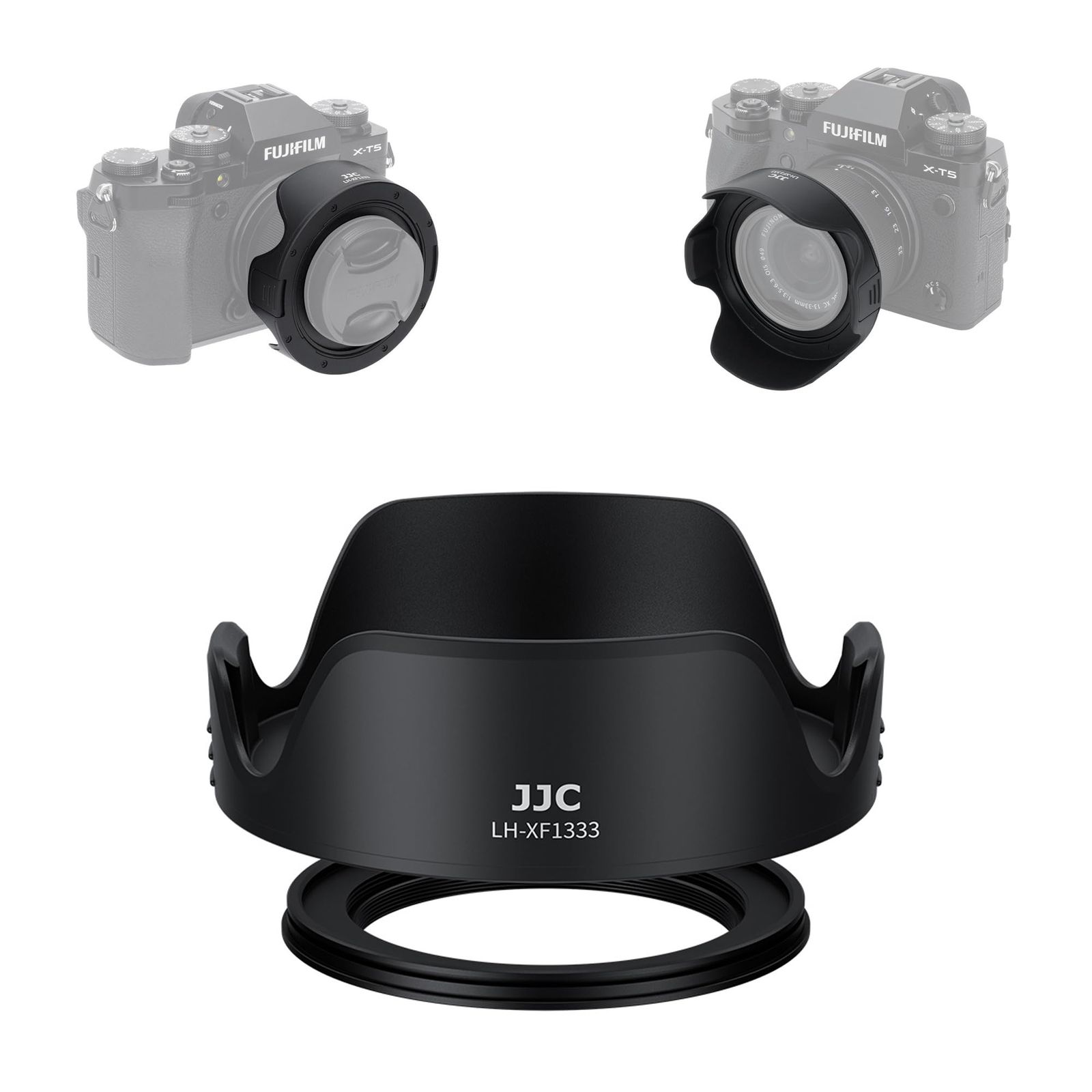 特価商品 JJC 可逆式 レンズフード + アダプターリング Fujifilm XC 13