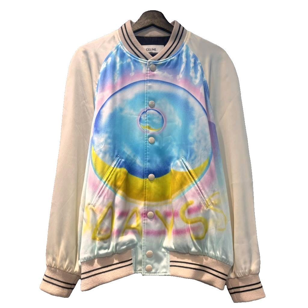 セリーヌ CELINE 22SS テディ スーヴェニア ジャケット サテン ヘヴンリー デイズ TEDDY SOUVENIR JACKET SATIN HEAVENLY DAYS 44 2V28H353Q.14MC