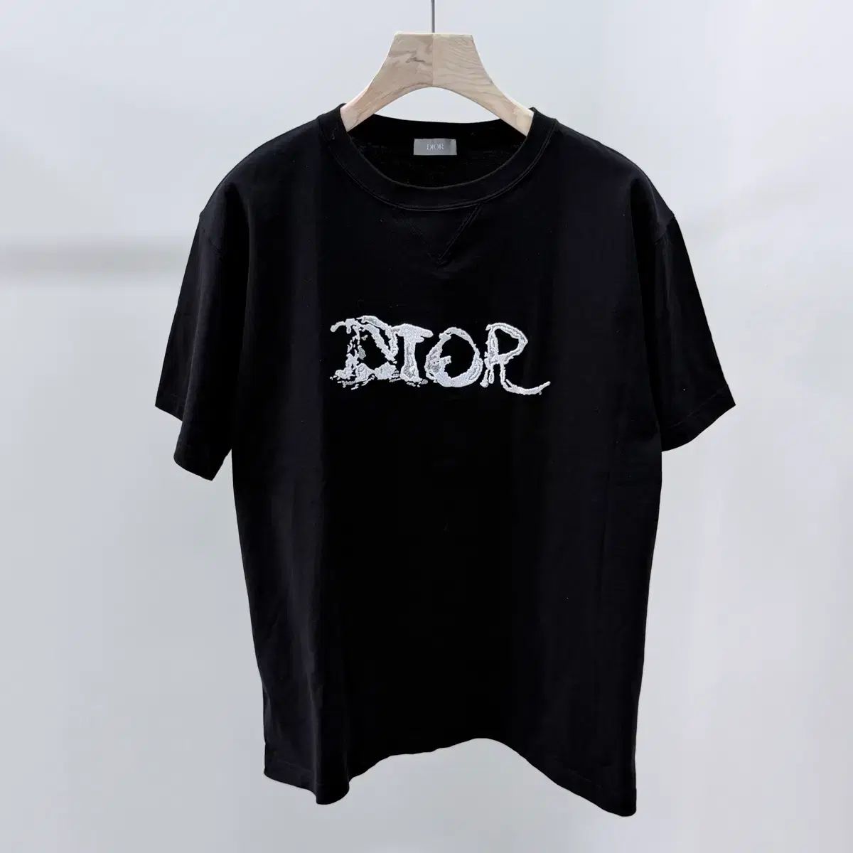 S+級/2XL ディオール x ピーター・ドイグ コットン 半袖 Tシャツ ブラック