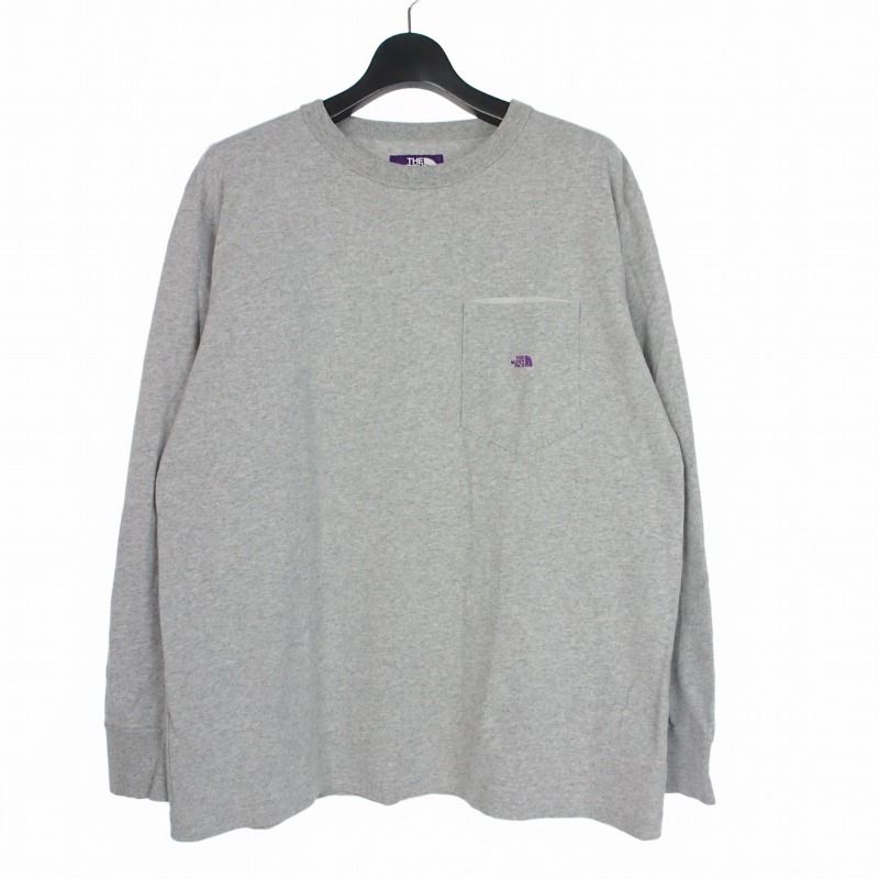 ノースフェイス パープルレーベル THE NORTH FACE PURPLE LABEL 22AW 7oz L/S Pocket Tee 7オンス ロングスリーブ ポケットT ロンT Tシャツ 長袖 M グレー NT3257N 5,767円