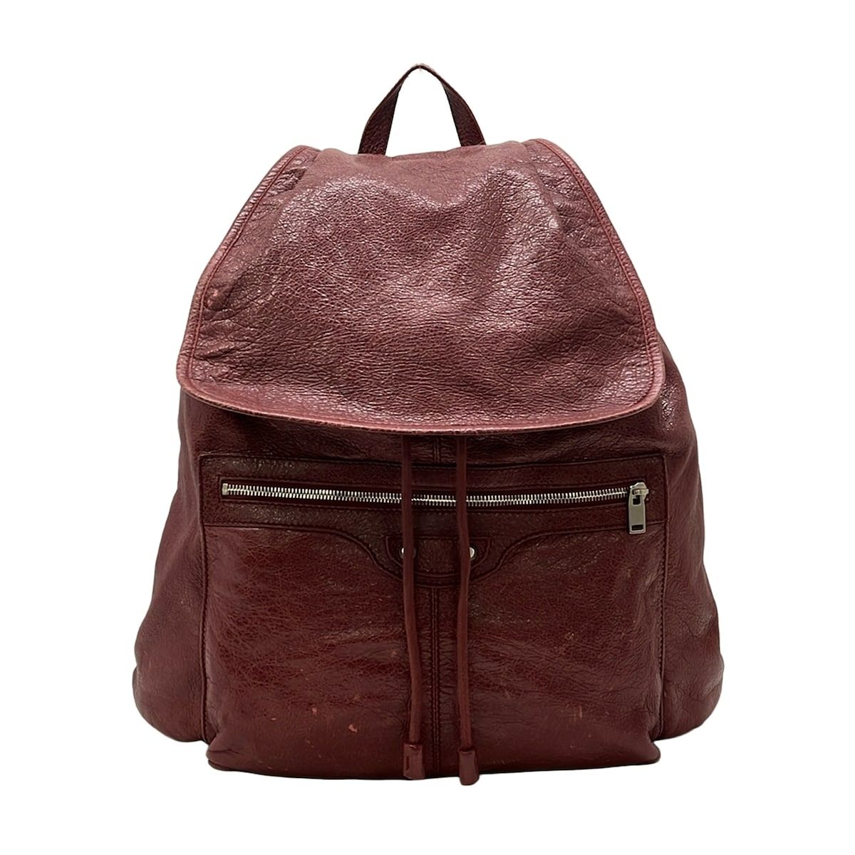 BALENCIAGA(バレンシアガ) リュックサック トラベラー 340139 ボルドー レザー