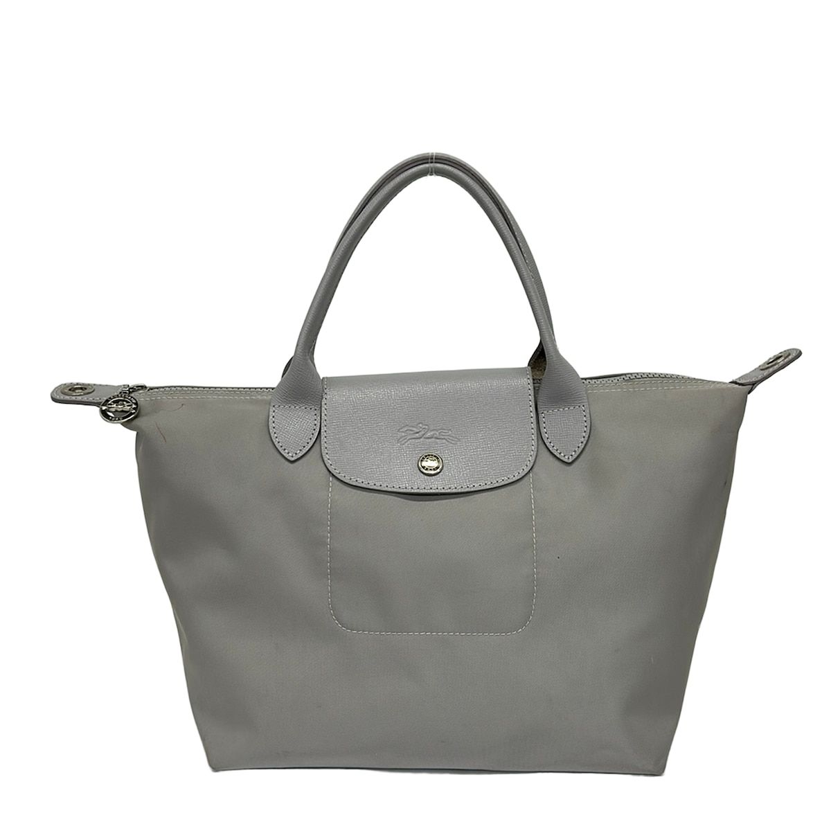 LONGCHAMP(ロンシャン) ハンドバッグ ル・プリアージュネオ グレー レザー 7,400円