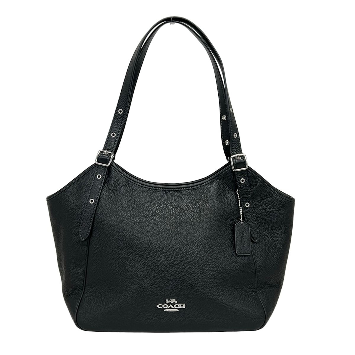 COACH(コーチ) ショルダーバッグ美品 - CM074 黒 レザー
