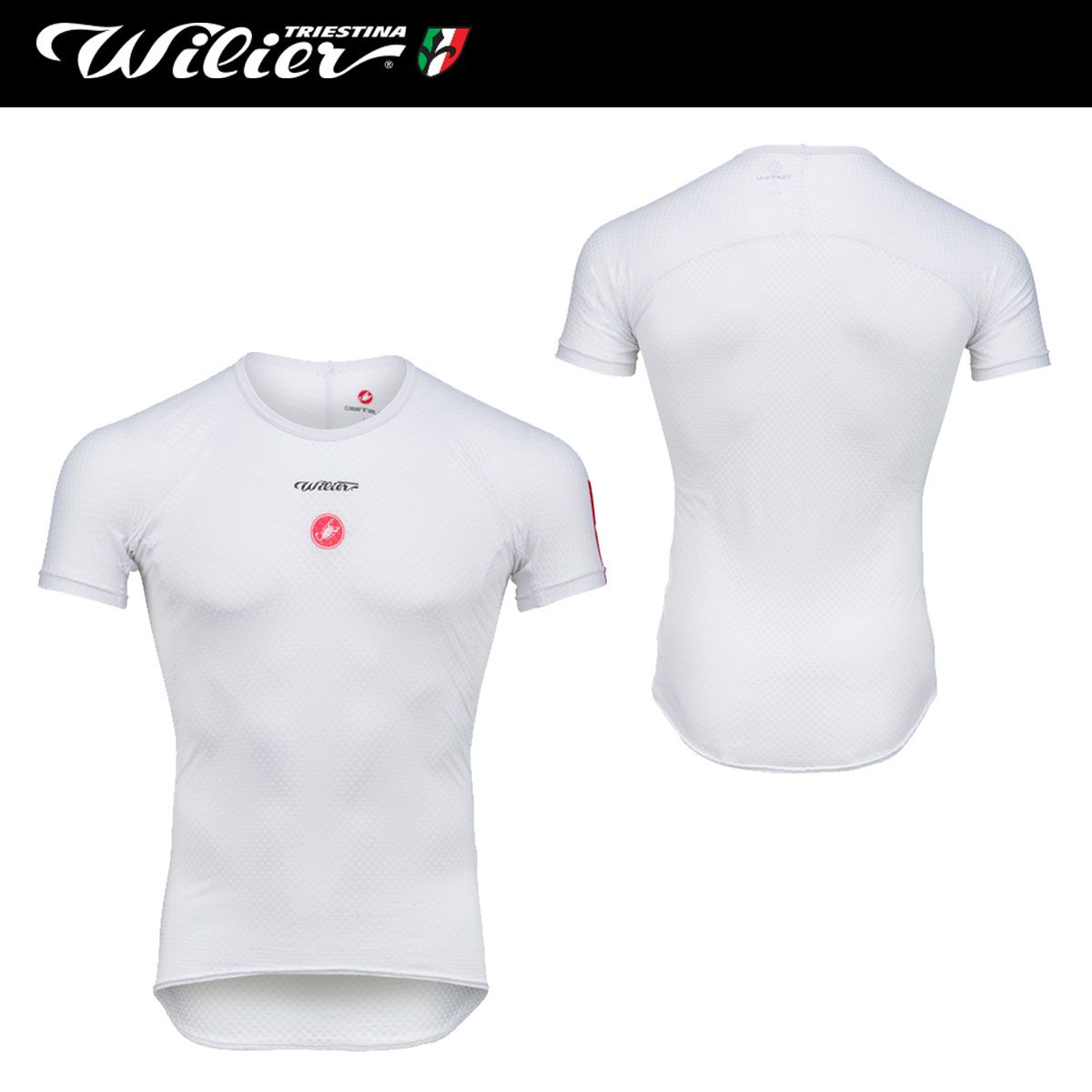 【新品】WILIER CASTELLI ウィリエール カステリ コラボ限定 ニュー コア メッシュ WL270 半袖ベースレイヤー