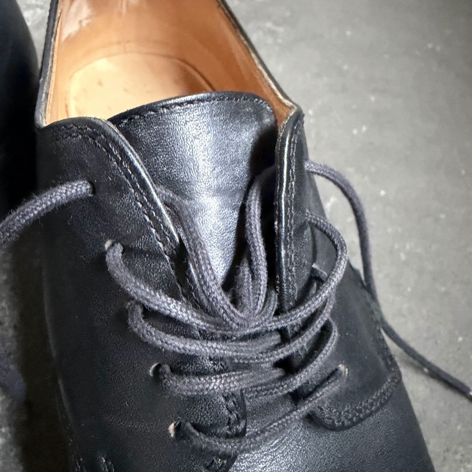 Paraboot ARLES プレーントゥシューズ GRIFFⅡソール ブラック UK7