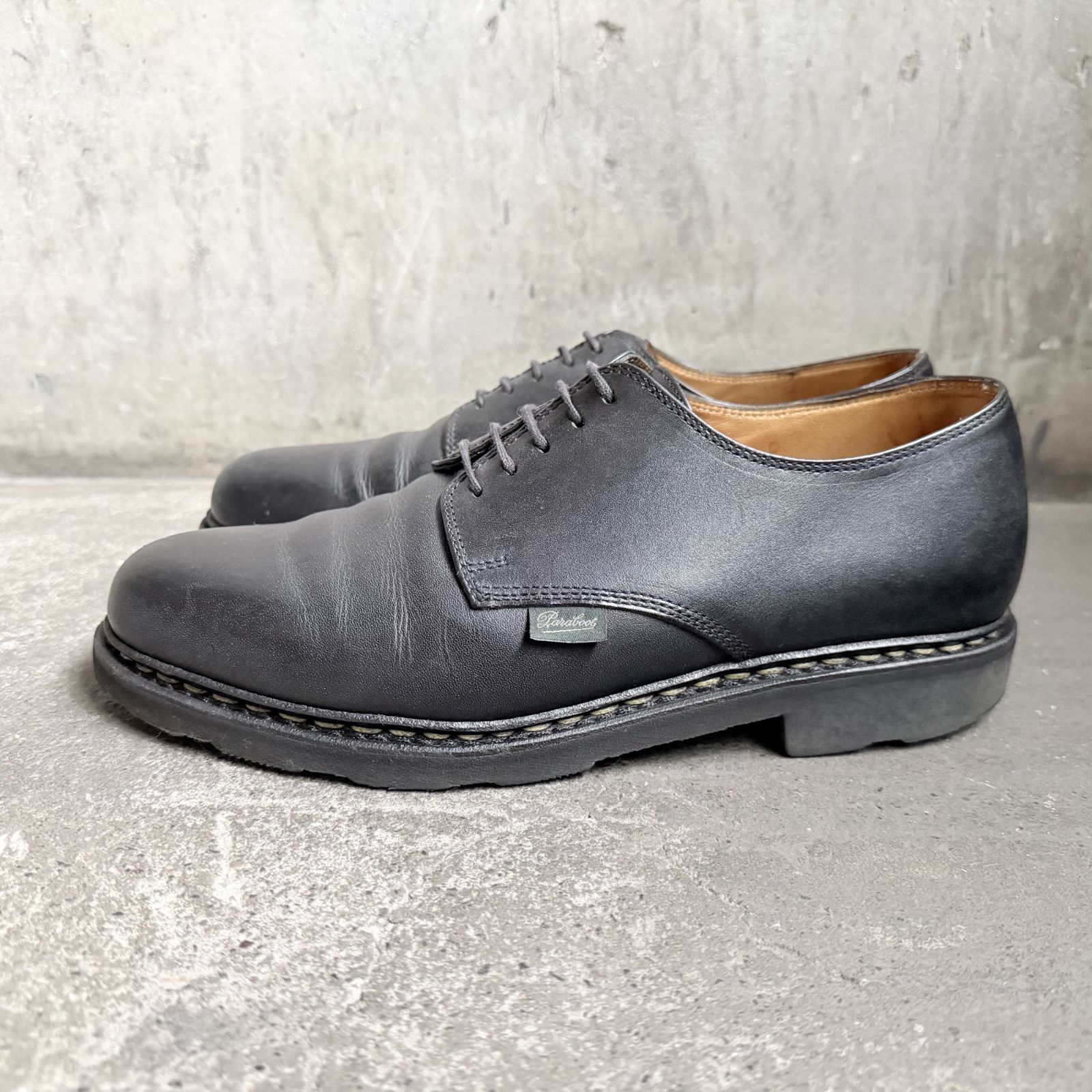 Paraboot ARLES プレーントゥシューズ GRIFFⅡソール ブラック UK7